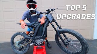 What Every SUR RON X E Bike NEEDS Top 5 Upgrades [upl. by Ettelra357]