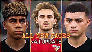 eFootball 2025 v41 ALL NEW PLAYER FACES UPDATE  eFootball LATEST PLAYERS FACE SCANS efootball2025 [upl. by Loferski]