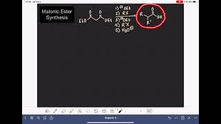 25 Malonic ester synthesis [upl. by Nyleimaj430]