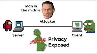 How Man in the Middle Attack Works Explained with memes [upl. by Ahseetal]