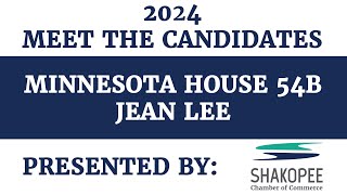 2024 Meet the Candidate Interview with Jean Lee for Minnesota House District 54B [upl. by Ramirolg]