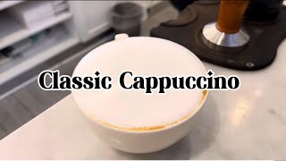 How to pour a Classic Cappuccino coffee latte cappuccino shorts [upl. by Adnola]