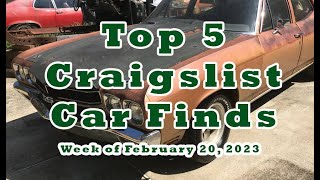 Top 5 Craigslist Car Finds for the Week of February 20 2023 [upl. by Fidelio443]