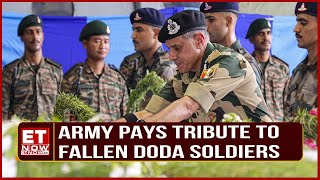 Army Pays Tribute to Soldiers Killed in Doda Terror Attack Captain and Three Soldiers Honored [upl. by Jule]