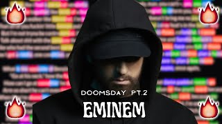 Eminem verse on quotDoomsday Pt 2quot  RHYMES HIGHLIGHTED [upl. by Atsyrt]