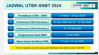 Ini Jadwal Resmi Seleksi Nasional Berdasarkan Tes SNBT 2024  SNPMB 2024 [upl. by Lenzi]