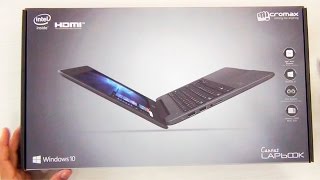 Micromax Canvas Lapbook L1161 Unboxing And Hands On Review [upl. by Pallaton376]