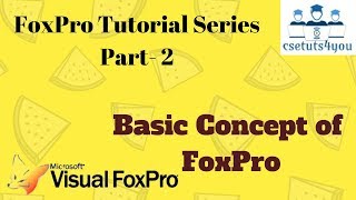 FoxPro Tutorial Series  2 Basic Concept of FoxPro [upl. by Mohl]