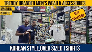 Branded cloths in Bangalore Korean tshirts  oversized tshirts branded shoes [upl. by Yeliah757]