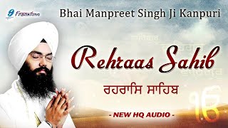 Rehras Sahib Read Along Path  Nitnem Bhai Manpreet Singh Ji Kanpuri  Shabad Gurbani Kirtan Live [upl. by Ynned]