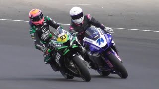 Castle Combe Motorcyle National by NG Road Racing  280724  Close Racing Saves Pure Sound [upl. by Ahseinat]