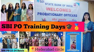 SBI PO 202324quot Training Days🎓🏅📍Hyderabad circle 💐Joining Day🎉 sbi sbipo hyderabad ibps rrb [upl. by Leunas]