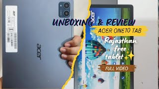 Acer Tab unboxing💫Rajasthan✨ free Tablet Acer one 10💞 Unboxing and review🌷Full video 🤗 [upl. by Hnilym306]