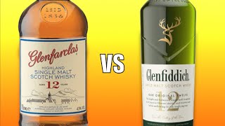 Glenfarclas 12 vs Glenfiddich 12 Year Old Highland Single Malt Scotch Whisky [upl. by Neliac]