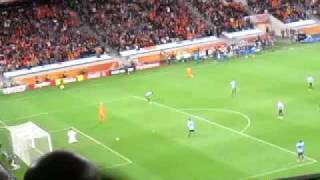 World Cup 2010 Van Bronckhorst Best Goal Gol Holland vs Uruguay Stadium LIVE Leven [upl. by Gaultiero214]