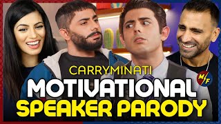 MOTIVATIONAL SPEAKER PARODY  CARRYMINATI  REACTION [upl. by Slayton]