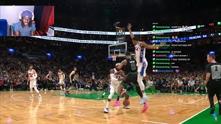 Jayson Tatum Got Ejected For This Sixers At Celtics Highlight Reaction [upl. by Eoj]