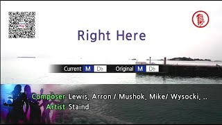 Right Here  Staind Karaoke Version [upl. by Notned126]