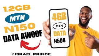 New MTN Data Cheat to get 12GB for N150 4GB for N500 1 Month Validity [upl. by Issy]