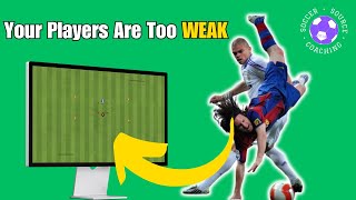 Your Players are WEAK On The Ball Because YOU Havent Used This 1v1 Soccer Football Drill ⚽️😤 [upl. by Suhploda]