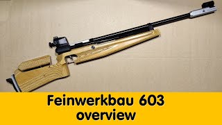 Overview Feinwerkbau 603 10m target air rifle [upl. by Ravahs]