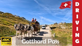 Driving in Switzerland 20 Gotthard Pass Tremola historic cobblestone road 4K 60fps [upl. by Home396]