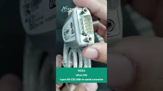 MOXA Uport 1110  1port RS232 USBtoserial converter youtubevideo moxa trendingshorts [upl. by Ibmab]