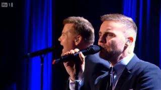 Gary Barlow amp James Corden  Pray  Manchester Apollo [upl. by Damha]