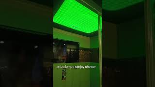 Artize lumos rainjoy shower  lighting color looking on working amazing looks jaquar [upl. by Ahsemal]