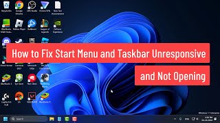 How to Fix Start Menu and Taskbar Unresponsive and Not Opening in Windows 111087 [upl. by Acker]