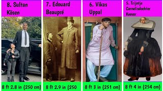 Top 40 Tallest People in the World Height Comparison and Record Holders [upl. by Kary]