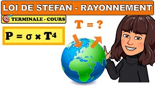 Flux thermique par rayonnement  loi de StefanBoltzmann  bilan Terreatmosphère  TERMINALE [upl. by Annayram]