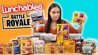 Ranking ALL THE Lunchables in our Grocery Store [upl. by Beore]