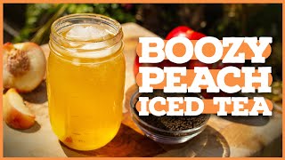 BOOZY TEA How to Make Hard Tea at Home 🍑 [upl. by Gausman]