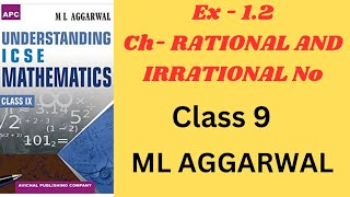 RATIONAL AND IRRATIONAL NUMBER CLASS 9 EX 12ML AGGARWAL ICSE MATH [upl. by Vaclava]