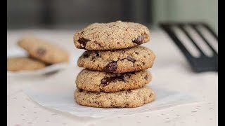 Galletas de chispas de chocolate BAJAS EN CARBS y Sin Gluten [upl. by Nosremaj]