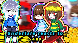 Undertale reacts to Sans 1  Undertale  gachalife [upl. by Anole]