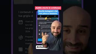 Nuovo aggiornamento Instagram storie in evidenza sul feed [upl. by Aruasor560]