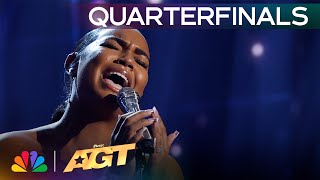 Brooke Bailey Sings A STUNNING Rendition Of quotDancing On My Ownquot By Robyn  Quarterfinals  AGT 2024 [upl. by Allene]