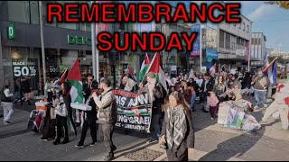 Remembrance Sunday  Palestine Protest  Birmingham [upl. by Ahsaetal]