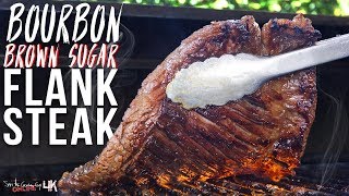 Epic Bourbon Flank Steak Recipe  SAM THE COOKING GUY 4K [upl. by Jamel]