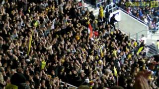 Stimmung Gästeblock Video 2 von 2  TSG Hoffenheim  Borussia Dortmund 281109 BVB FULL HD [upl. by Gnuhp]