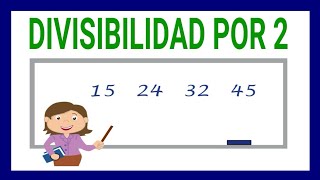 13 DIVISIBILIDAD POR 2  5° grado [upl. by Most]