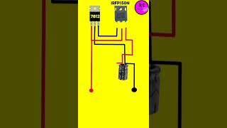 How to convert 24v to 12v Out Circuit diagram shorts [upl. by Aicenet]