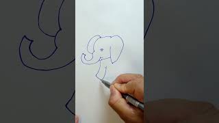 Como desenhar elefante facildrawing artededesenhar desenhoarteshd art easydrawing desenhart [upl. by Atniuqal189]