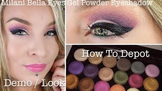 1st Impression  Look  Depot How To  Milani Bella Eyes Gel Powder Eyeshadow [upl. by Larue933]