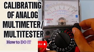 CALIBRATING THE OHM METER OF ANALOG MULTITESTER [upl. by Ebeohp999]