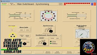 How to synchronize Diesel Generator 1 and 2 in Kongsberg Simulator tagalog [upl. by Massingill53]