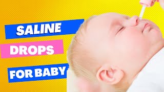 The keys to good Saline Nasal Drops in Babies Step by Step Guide [upl. by Todhunter883]