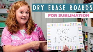 The Best Sublimation Dry Erase Boards for Your Crafts [upl. by Ainivad]